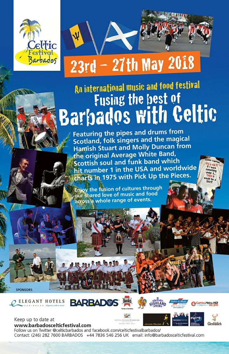 2023 st colemans festival pompano beach 2018 Barbados Celtic Festival 2018 What's On In Barbados 20180523 to 20180527
